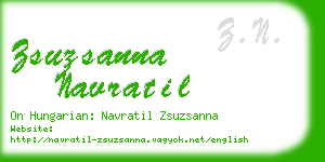 zsuzsanna navratil business card